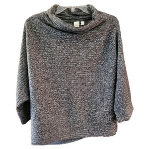 GAP Softspun Heather Gray Funnel Neck Top